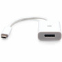 C2G USB-C to DisplayPort Adapter Converter - 4K 60Hz - White - 4.6" DisplayPort/USB-C A/V Cable for MacBook, MacBook Air, MacBook Pro, (C2G26934)