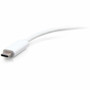 C2G USB-C to DisplayPort Adapter Converter - 4K 60Hz - White - 4.6" DisplayPort/USB-C A/V Cable for MacBook, MacBook Air, MacBook Pro, (C2G26934)