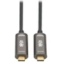 Tripp Lite by Eaton USB-C to USB-C Fiber Active Optical Cable MM Black 10 m 33 ft - 328 ft Fiber Optic Data Transfer Cable for U420F-10M-V