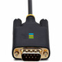 StarTechcom 13ft 4m 2-Port USB to Serial Adapter Cable COM Retention FTDI DB9 RS232 Changeable DB9 ScrewsNuts - Add two DB9 a 2P6FFC-USB-SERIAL