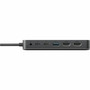 Hyper HyperDrive Next Dual 4K HDMI 7 Port USB-C Hub - for NotebookMonitorHeadphoneMicrophone - USB Type C - 2 Displays Supported - HD7002GL