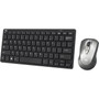 Adesso Air Mouse Mobile With Compact Keyboard - USB Scissors Wireless 240 GHz Keyboard - 78 Key - English US - USB Wireless Mouse - WKB-5100CB
