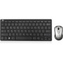 Adesso Air Mouse Mobile With Compact Keyboard - USB Scissors Wireless 240 GHz Keyboard - 78 Key - English US - USB Wireless Mouse - WKB-5100CB