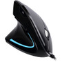 Adesso Left-Handed Vertical Ergonimic Mouse - Optical - Cable - Black - USB - 2400 dpi - Scroll Wheel - 6 Button(s) - Left-handed (Fleet Network)