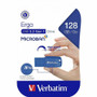 Verbatim 128GB Ergo USB 3.0 Flash Drive - Blue - 128 GB - USB 3.0 - Blue - Lifetime Warranty (70880)
