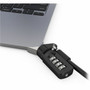 Compulocks Ledge Lock Adapter for MacBook Air 15 M2 with Combination Cable Lock Silver - for MacBook Air MBALDG05CL