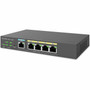 EnGenius Cloud Managed 5-Port 60W Gigabit PoE Switch Extender - 5 Ports - Manageable - Gigabit Ethernet - 101001000Base-T - 2 Layer EXT1105P