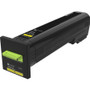 Lexmark Original Toner Cartridge - Laser - High Yield - 22000 Pages - Yellow (Fleet Network)