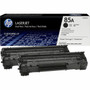 HP 85A Original Laser Toner Cartridge - Black - 2 Pack - 1600 Pages CE285AD