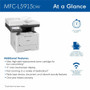 Brother MFCL5915DW Laser Multifunction Printer - Monochrome - 50 ppm Mono Print - 1200 x 1200 dpi Print - Automatic Duplex Print - Up (MFCL5915DW)