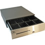 APG Cash Drawer 4000 Series Cash Drawer - 4 Bill - 4 Coin - 1 Media Slot - Solenoid 24V - Black (JD320-BL1317)