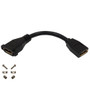 6 inch DisplayPort Female to Female Adapter with Screw Holes