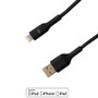 Apple iPhone 8-pin Lightning to USB A Male Cable - 3ft - Black