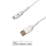 Apple iPhone 8-pin Lightning to USB A Male Cable - 3ft - White