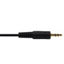 2.5mm Stereo Male Straight to Male Right Angle Cable - Riser Rated CMR/FT4 - 2ft