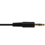 3.5mm Stereo Male Straight to Male Right Angle Cable - Riser Rated CMR/FT4 - 2ft