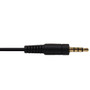 3.5mm 4C Male Straight to Male Right Angle Cable - Riser Rated CMR/FT4 - 2ft
