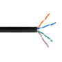 1000ft 4 Pair CAT5E 350Mhz Solid UUTP CMP Bulk Cable - Black