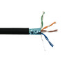 1000ft 4 Pair CAT5E 350Mhz FTP FT6/CMP Bulk Cable - Black