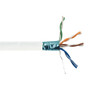 1000ft 4 Pair CAT5E 350Mhz FTP FT6/CMP Bulk Cable - White