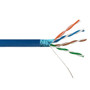 1000ft 4 Pair CAT5E 350Mhz 26AWG Stranded Shielded FTP FT4/CMR Bulk Cable - Blue