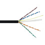1000ft 4 Pair CAT6 Solid U/UTP 550Mhz 23AWG CMP Plenum Bulk Cable - Black