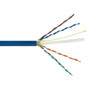 1000ft 4 Pair CAT6 Solid UUTP 550Mhz 23AWG CMP Plenum Bulk Cable - Black