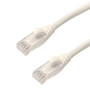 10ft RJ45 Cat6 600MHz UTP - Molded Boot Patch Cable CMR/FT4 - White