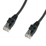 2ft RJ45 Cat6 Ferrari Style Molded Patch Cable - Black