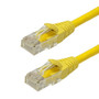 RJ45 Cat6 Plenum UTP Solid Patch Cable - CMP/FT6 - Yellow - 3ft