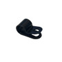 P Cable Clip, Screw-Mount (100 pack) - 6.35mm - Black