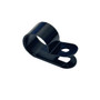 P Cable Clip, Screw-Mount (100 pack) - 12.7mm - Black