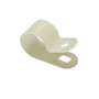 P Cable Clip Screw-Mount 100 pack - 127mm - White