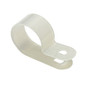 P Cable Clip, Screw-Mount (100 pack) - 19.4mm - White