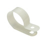 P Cable Clip, Screw-Mount (100 pack) - 25.4mm - White