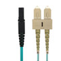 OM3 Multimode Duplex MTRJ/SC 50 Micron - Fiber Optic Patch Cable - 2mm Jacket - LSZH/OFNR - 2m