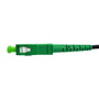 Singlemode Simplex SC/APC to SC/APC G657B3 - Fiber Optic Patch Cable - 3mm Jacket - OFNR Indoor/Outdoor - 2m - Black