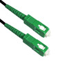 Singlemode Simplex SC/APC to SC/APC G657B3 - Fiber Optic Patch Cable - 3mm Jacket - OFNR Indoor/Outdoor - 1m - Black