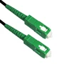 Singlemode Simplex SCAPC to SCAPC G657B3 - Fiber Optic Patch Cable - 3mm Jacket - OFNR IndoorOutdoor - 1m - Black
