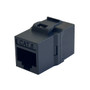 Cat6 RJ45 Female to Female Keystone Jack - Black