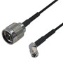 Premium  Cables Brand RF-195 N-Type Male to SMA Male Cable (Right Angle) - 6 inch