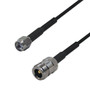 Premium  Cables Brand RF-195 N-Type Female to SMA-RP (Reverse Polarity) Male Cable - 6 inch