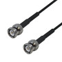 Premium  Cables Brand RF-195 BNC Male to BNC Male Cable - 6 inch