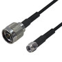 Premium  Cables Brand RF-240 N-Type Male to SMA Male Cable - 1ft