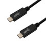 USB 3.2 Type-C Male to Type-C Male Cable - USB-IF Certified - Black - 2m (5G 3A)