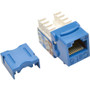 Tripp Lite Cat. 6/Cat. 5e 110 Punch Down Keystone Jack - 1 x RJ-45 Female - Blue (Fleet Network)