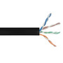 1000ft CAT6A Solid U/UTP 650Mhz 23AWG CMP Plenum Bulk Cable - Black