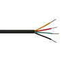 1000ft Station Z Quad Security Cable - 4C 22AWG Solid Cable CMP Plenum - Black