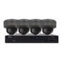 4-Channel IP NVR with 4K Resolution Integrated PoE Ports 2TB Purple Surveillance Grade Hard Drive 4x 8MP Dome IP Cameras 30m IR Range IP67 Rate Fixed 28mm Lens Grey - Security Camera Package