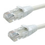Molded Boot Custom RJ45 Cat5e 350MHz Assembled Patch Cable - White - 8 inch